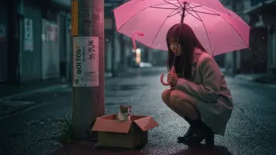 寒い日の出会い