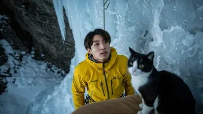 一人のクライマーと猫