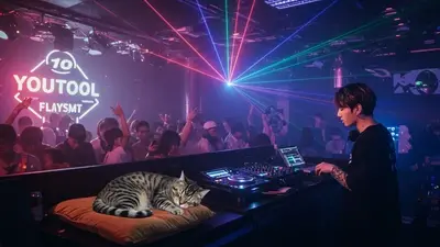 ダンスクラブのDJブース