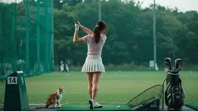 ゴルフの練習場