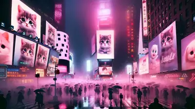 Jung Kook's secret concert in New York Times Square