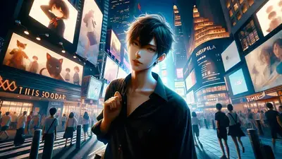 Jung Kook's secret concert in New York Times Square