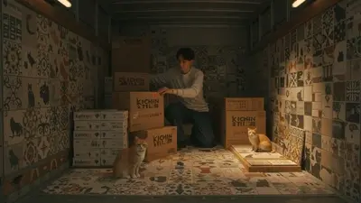 キッチン用タイルの荷出し