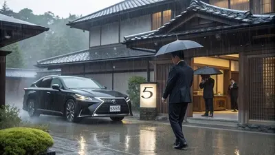 雨の日、極道の朝