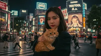 東京、渋谷、人間交差点
