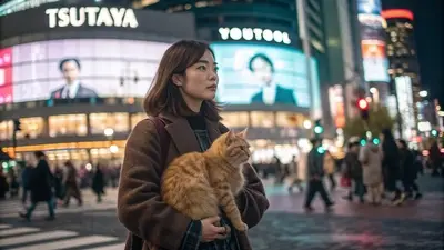 東京、渋谷、人間交差点