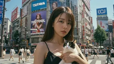 東京、渋谷、人間交差点