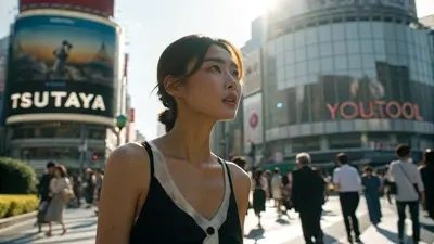 東京、渋谷、人間交差点