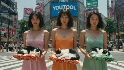 東京、渋谷、人間交差点