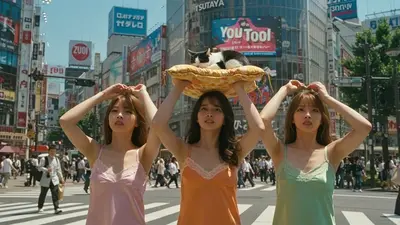 東京、渋谷、人間交差点